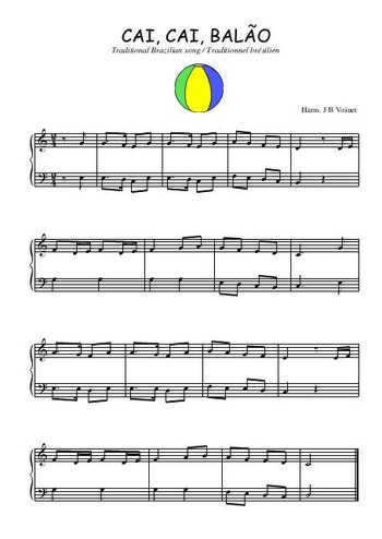 Téléchargez l'arrangement pour piano de la partition de Cai, cai, balao en PDF